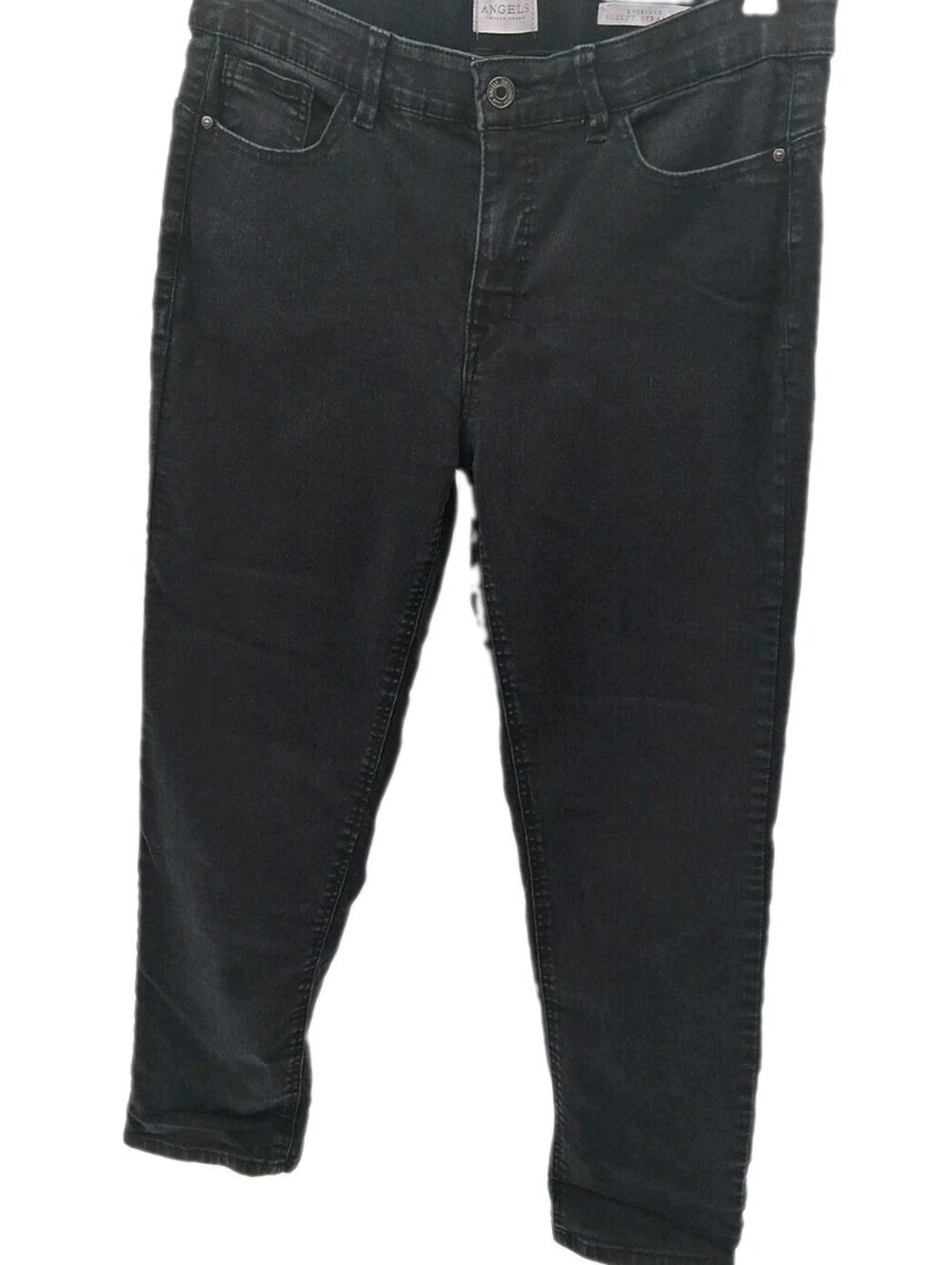 Angels Forever Young Jeans Women's 12/31 Black Everluxe Sculpt Straight Stretch